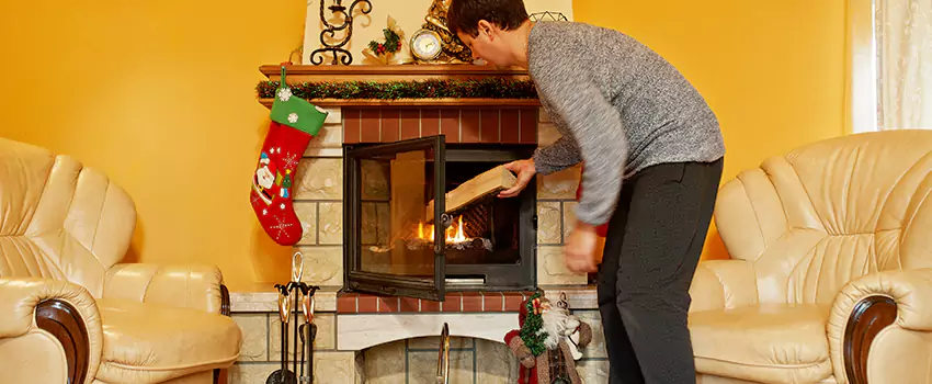 Rusted Metal Fireplace Restoration in Grand Forks, North Dakota
